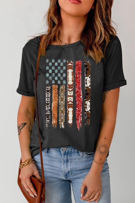 American Flag Graphic T-Shirt