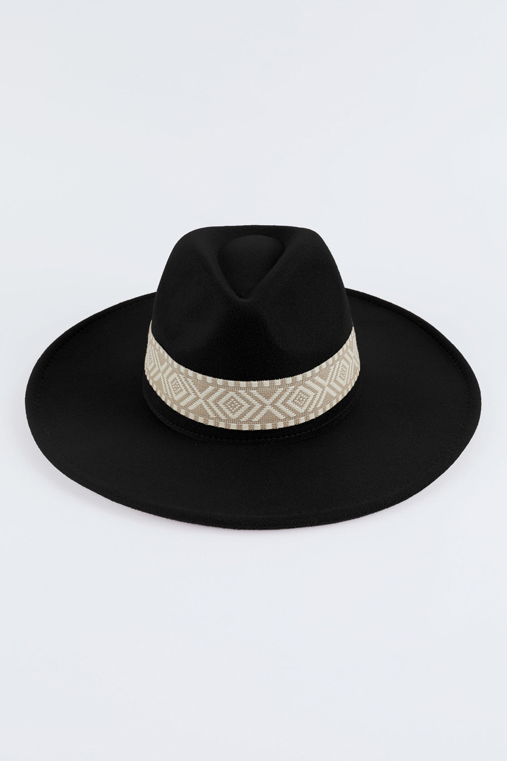 Flat Brim Cowboy Woven Hat