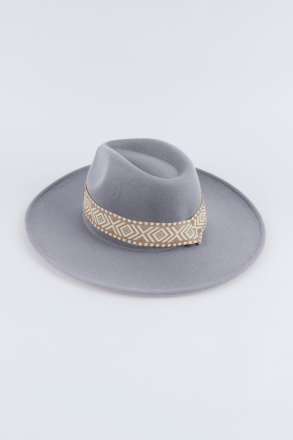 Flat Brim Cowboy Woven Hat